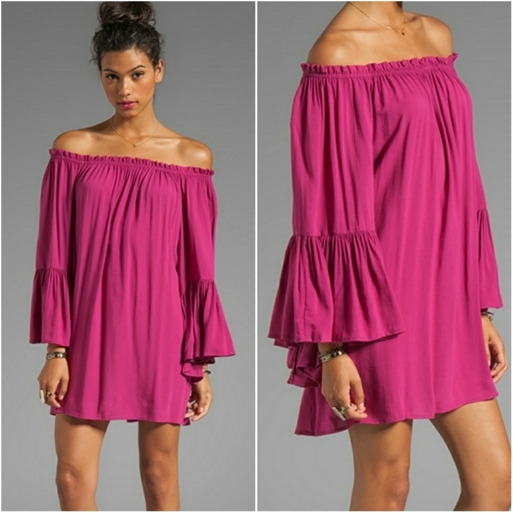 INDAH // flowy butterfly sleeve mini dress